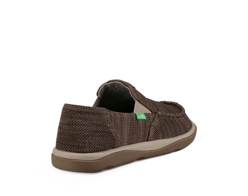 Sanuk Mesh Vagabond Tripper Men's Sidewalk Surfers Khaki | Canada 209SGL